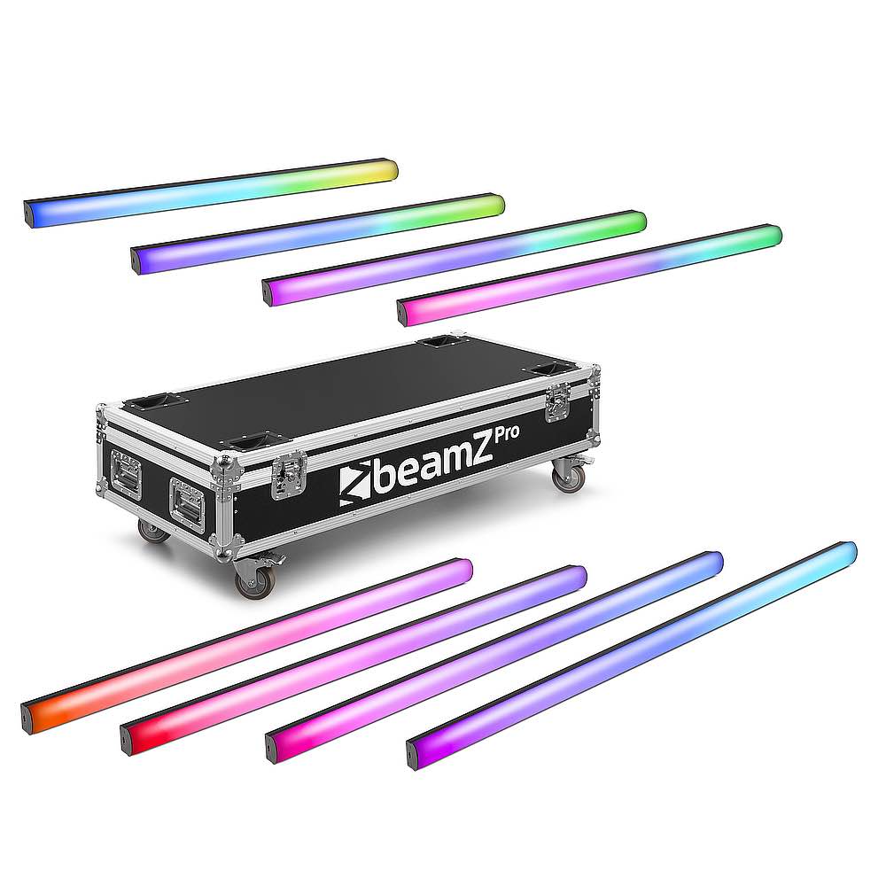 BEAMZ ZEUS TUBE 8PCS SET IN FLIGHTCASE