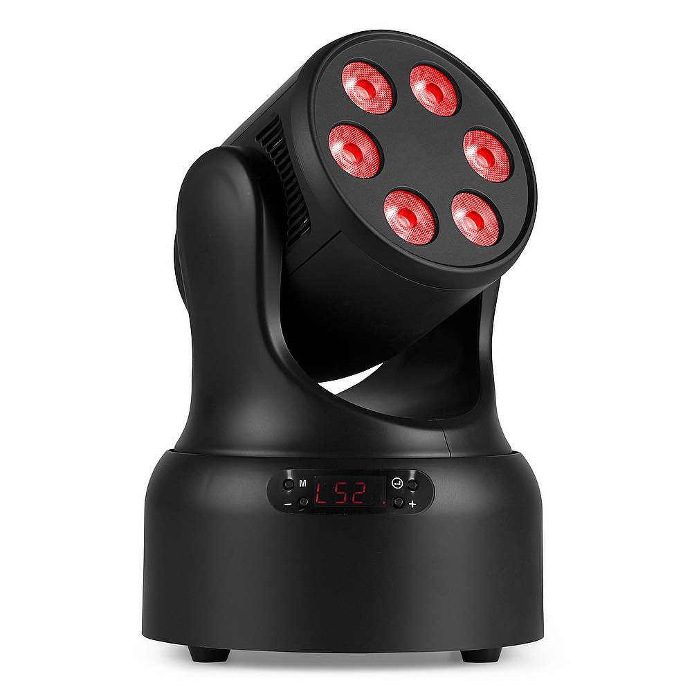 BEAMZ NOVA68-BK MH WASH 6X8W RGBW