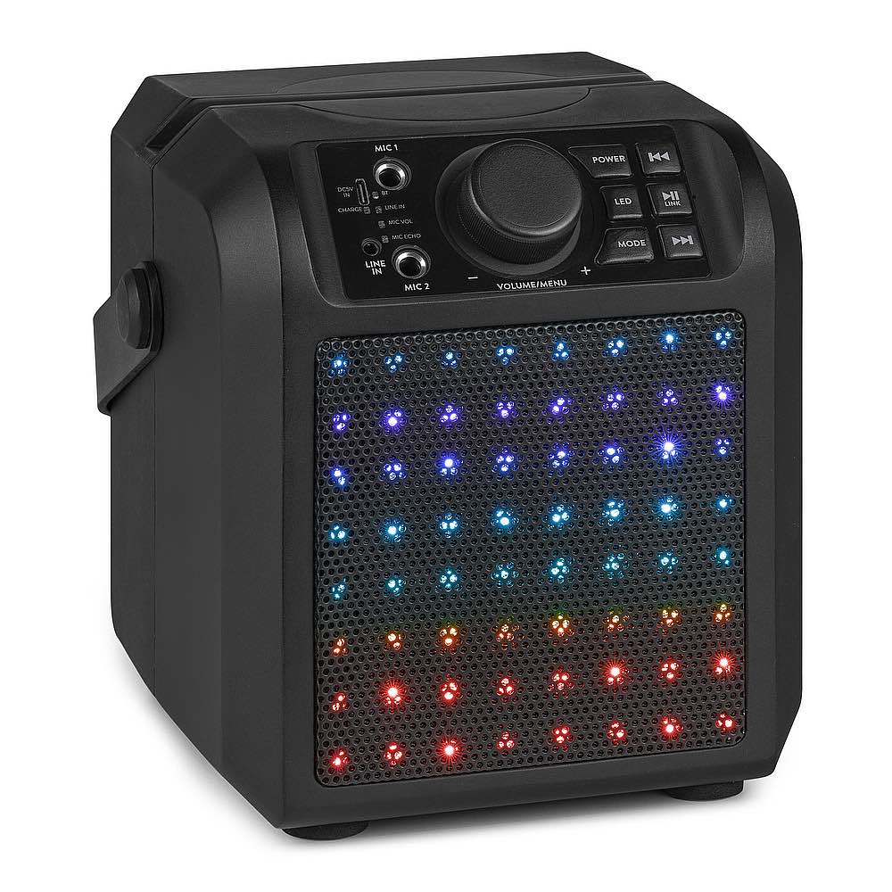 FENTON KAR50B KARAOKE SP. 2MIC.BT LED BLK