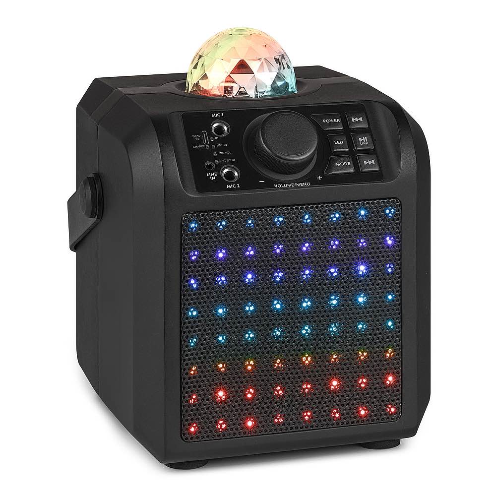 FENTON KAR55B KARAOKE SP.2MIC.BT LED JB BL