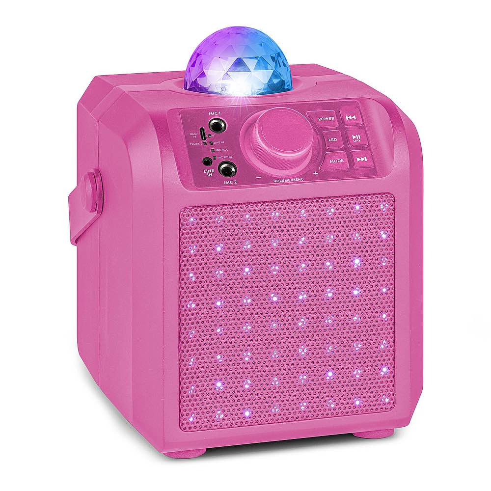 FENTON KAR55PKARAOKE SP.2MIC.BT LED JB PNK