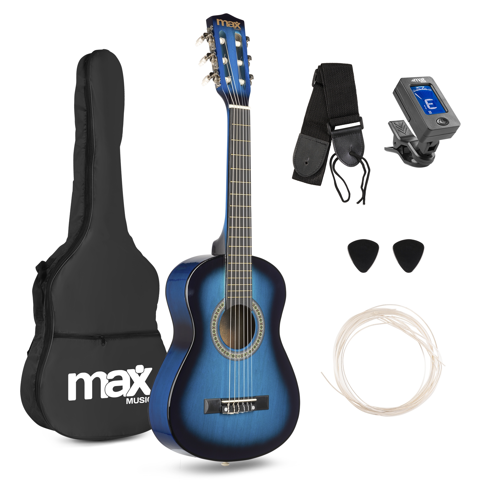MAXMUSIC SOLOART JUNIOR CLASSIC GUIT.1/4 BLUE