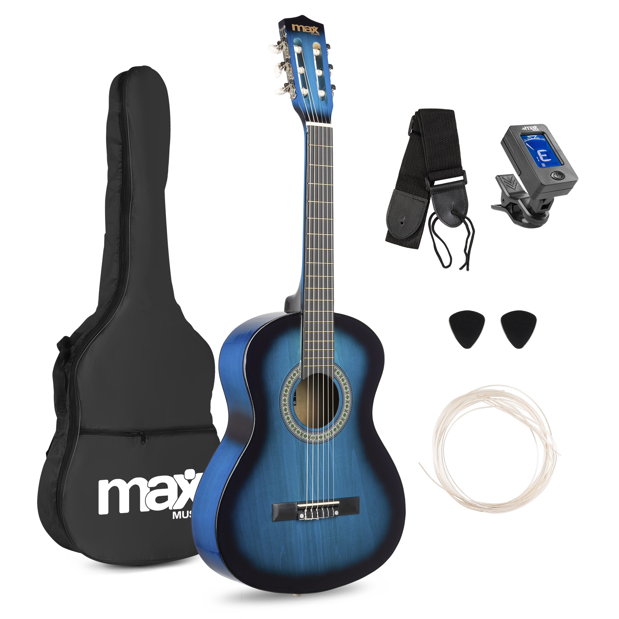 MAXMUSIC SOLOART JUNIOR CLASSIC GUIT.3/4 BLUE